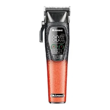 MARSKE MS-5090 Electric Hair Clipper 8000RPM High Speed Blades Adjustable 2500mAh Long Battery 36dB Low Noise Professional Trimmer Grooming Kit with LED Display for Home Salon Use