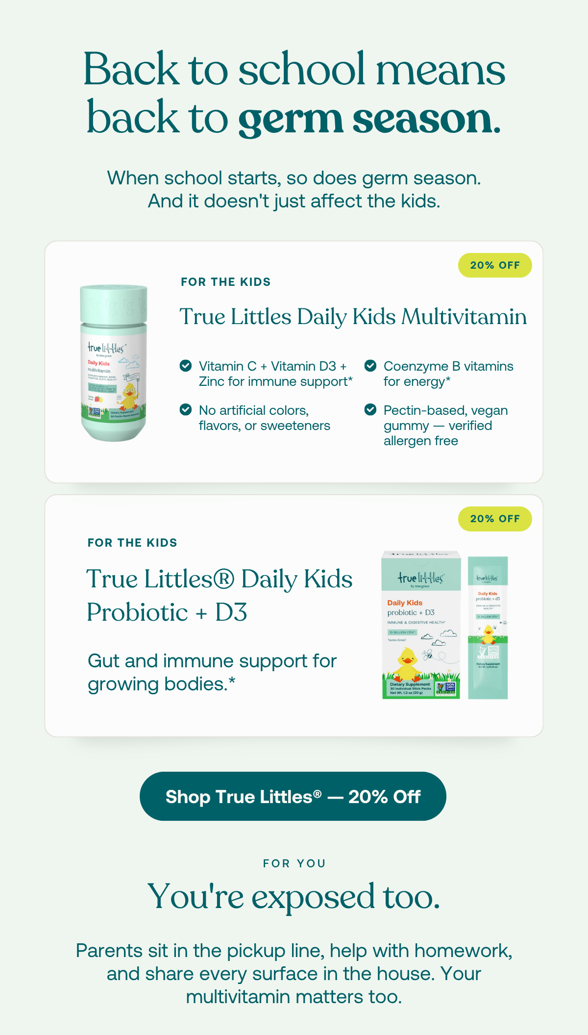 20% Off True Littles - Shop Now