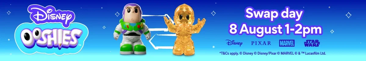 Disney Ooshies - Swap Day 8 August 1-2pm