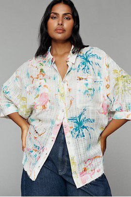 Pilcro 100% Cotton Summer Buttondown Shirt
