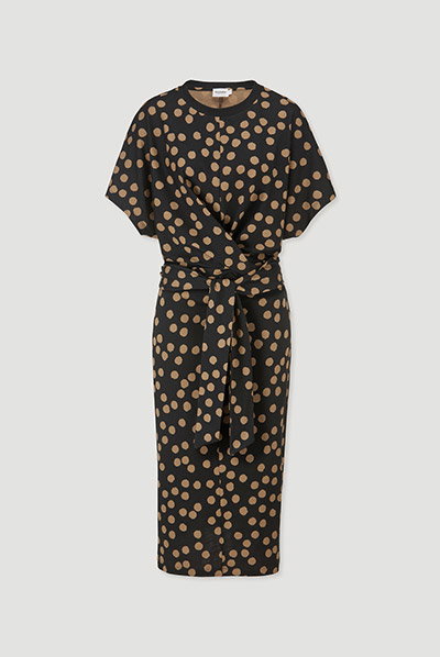 Jersey Kleid Midi Oversize aus reiner Bio-Baumwolle