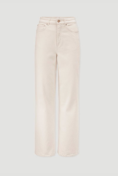 Jeans ALVA Wide Leg UNDYED aus Bio-Baumwolle mit Recycled-Baumwolle