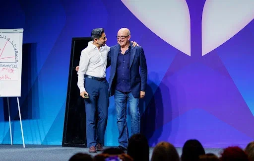 Vishen and Paul McKenna at Mindvalley U