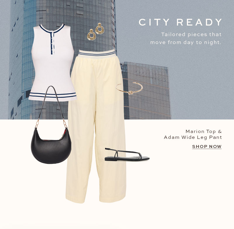 Marion Henley Knitted Tank Top - White