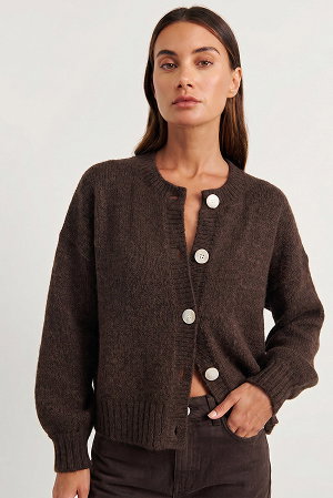 JAG Chocolate Lily Cardigan