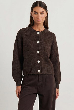 JAG Chocolate Lily Cardigan
