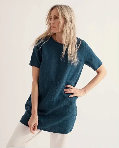 Soft Shading Linen Tunic