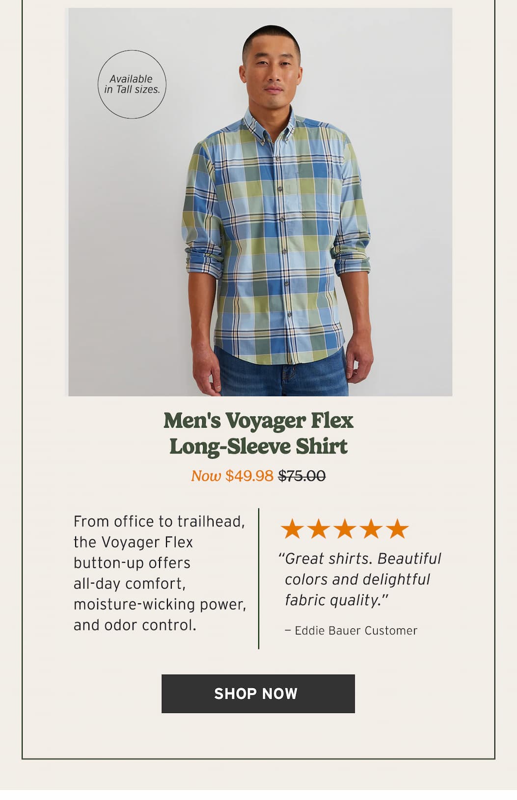 Men's Voyager Flex Long-Sleeve Shirt