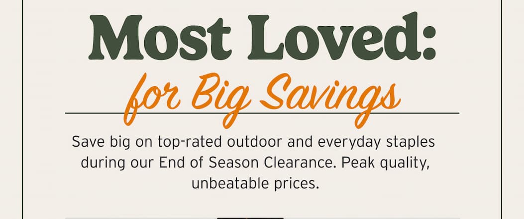 Most Loved for Big Savings