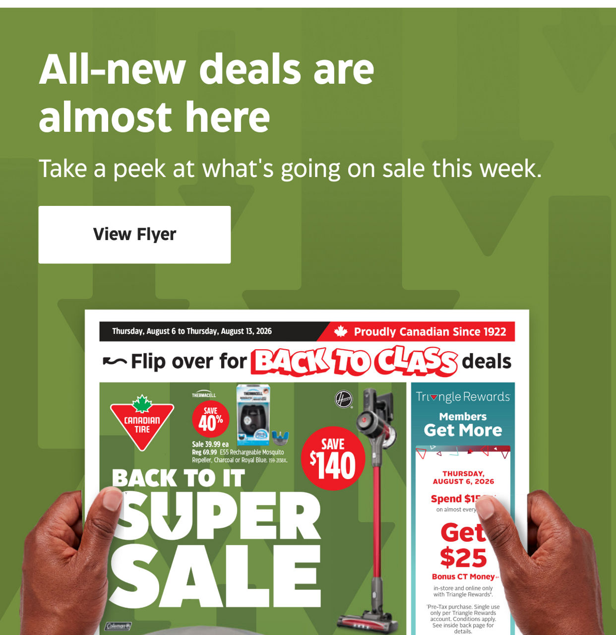 All-new deals are almost here. Take a peek at what's going on sale this week. View Flyer.
