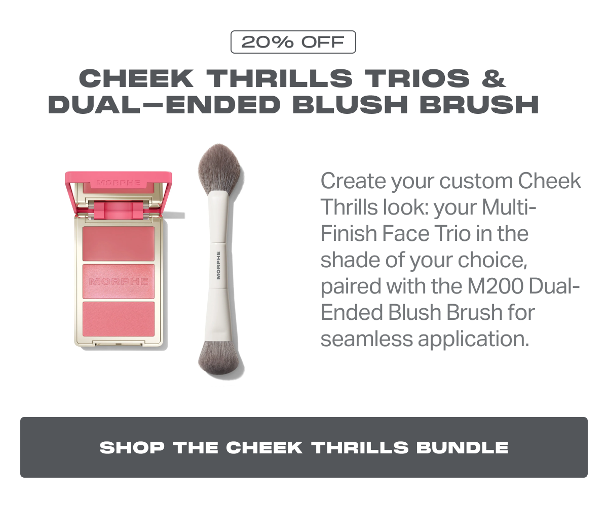 CHEEK THRILLS TRIOS & DUAL-ENDED BLUSH BRUSH