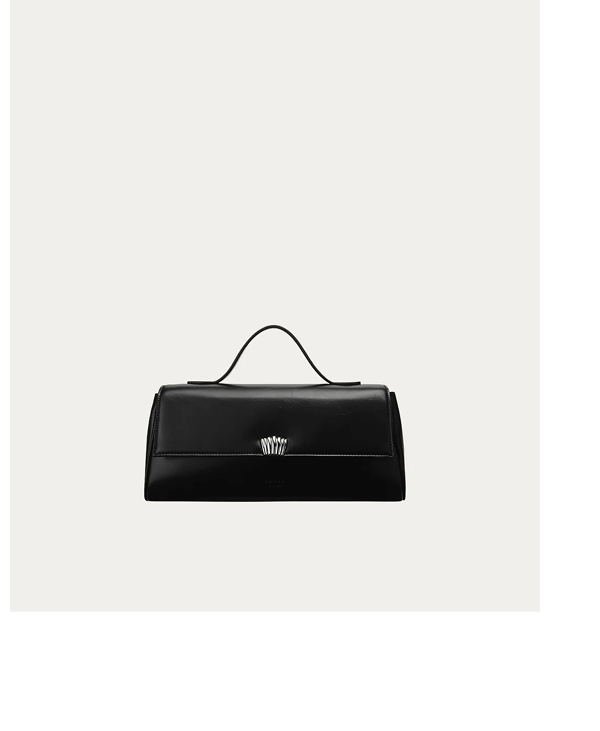 Shell Clutch Black Gloss