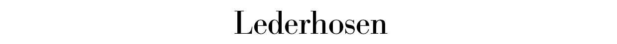 Lederhosen