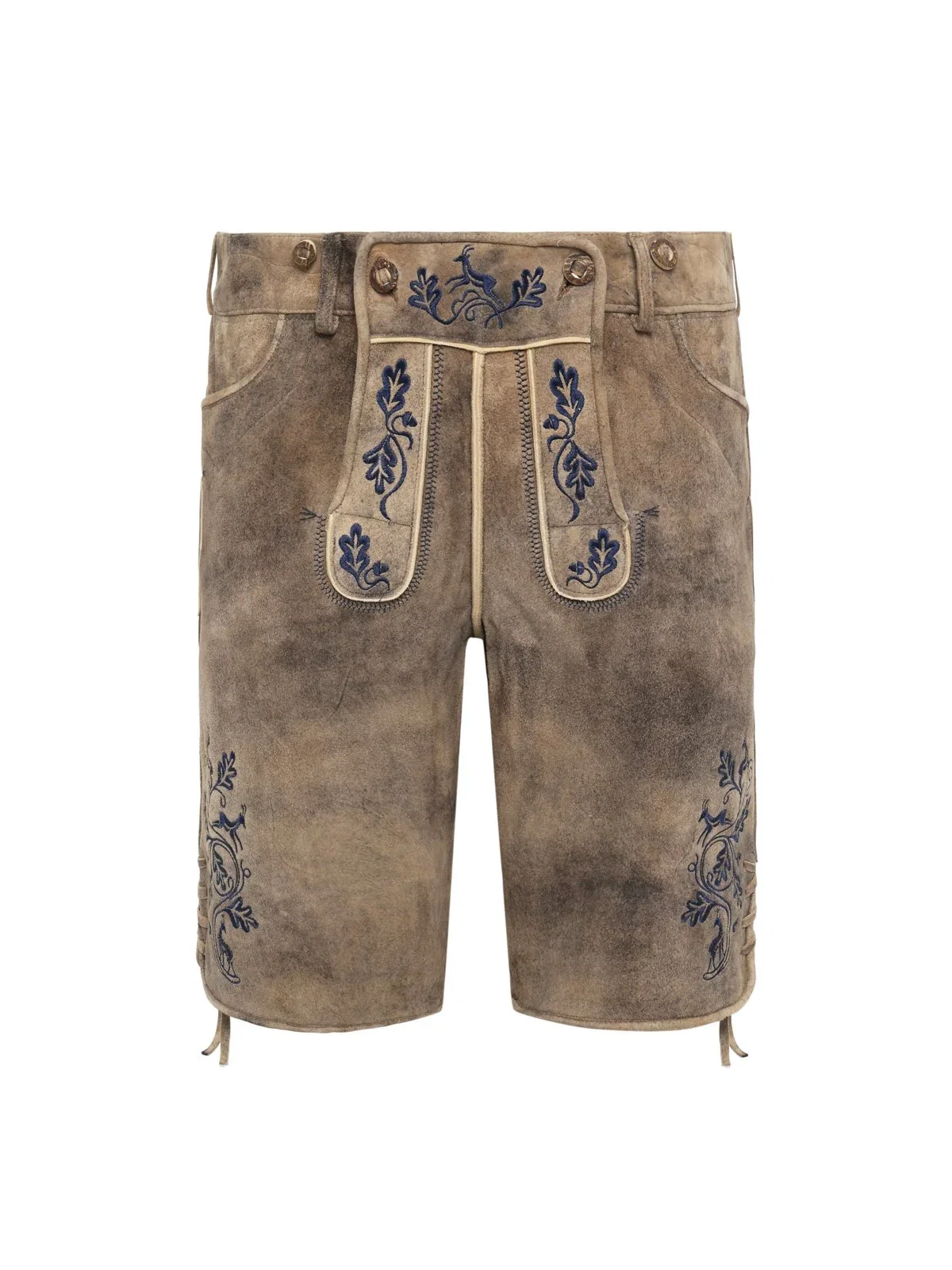 Trachtenlederhose Marktschellenberg mit Stickereien