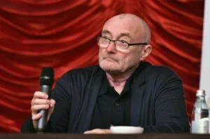 Phil Collins attends the Little Dreams Foundation Gala Press Conference at Faena Hotel on October 18, 2017 in Miami Beach, Florida.