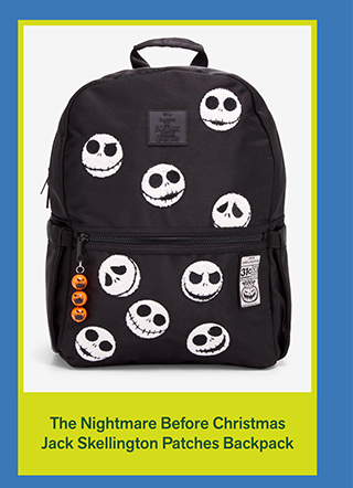 The Nightmare Before Christmas Jack Skellington Patches Backpack