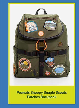 Peanuts Snoopy Beagle Scouts Patches Backpack