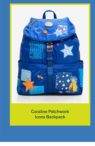 Coraline Patchwork Icons Backpack