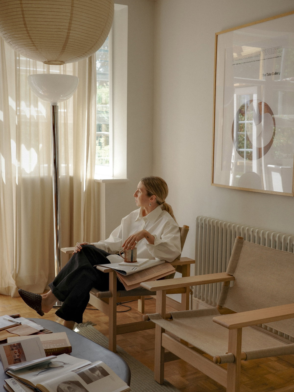 Sedia Fredericia Canvas nella casa di Brittany Bathgate