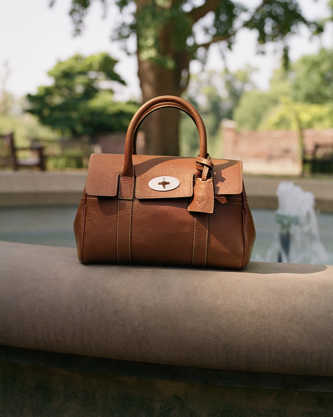 Bayswater satchel in Oak
