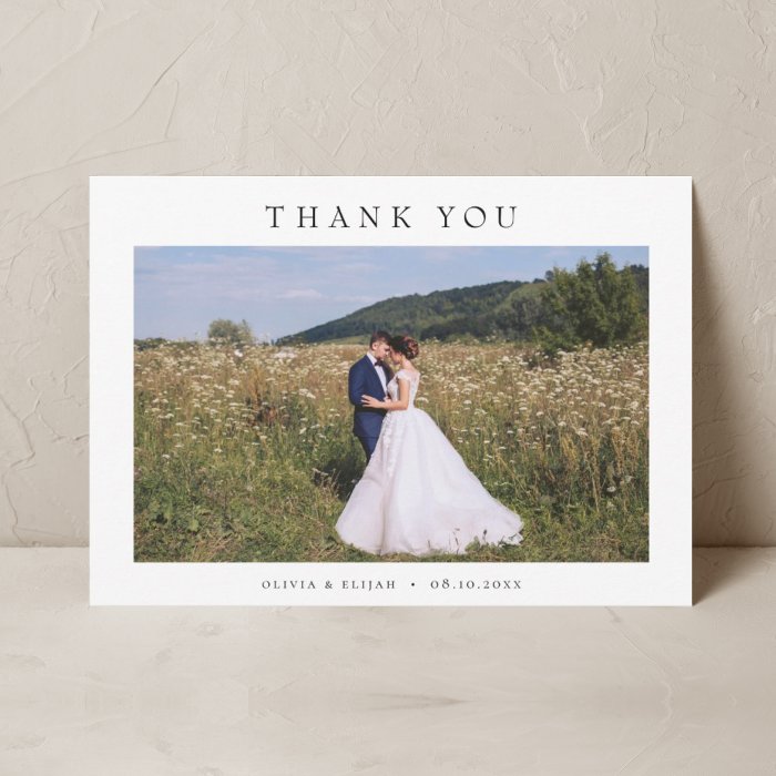 A thank you card