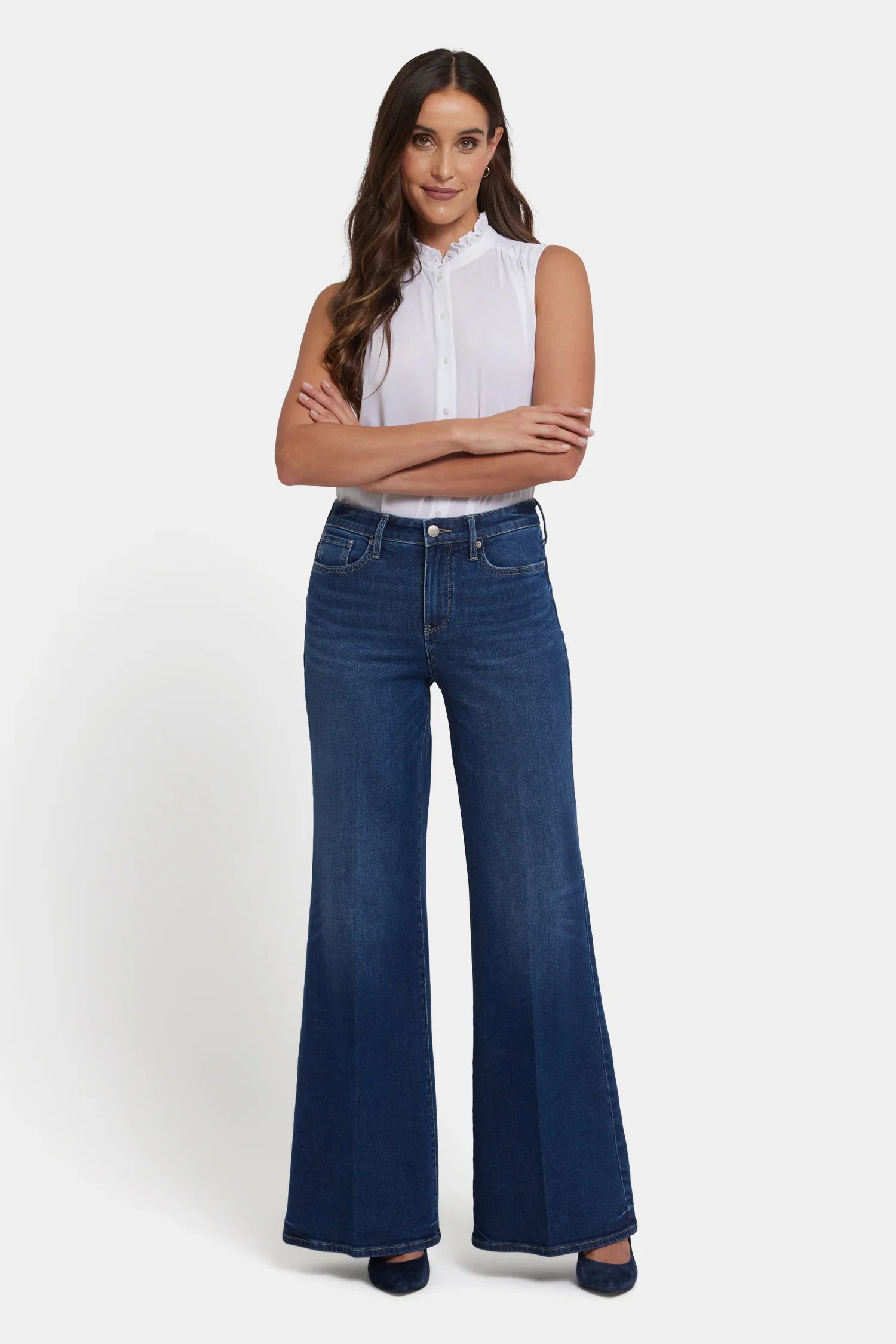 Image of Mia Palazzo Jeans - Vintage Lapis