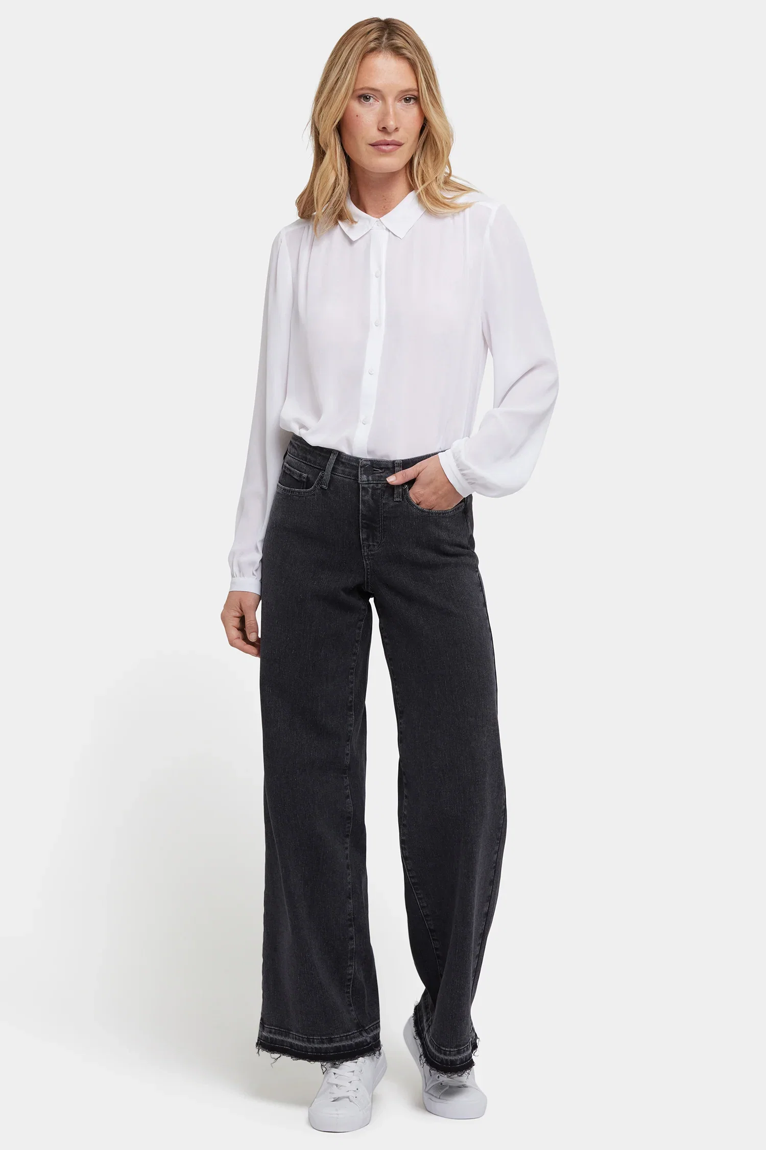Image of Teresa Wide Leg Jeans - Slate Stone