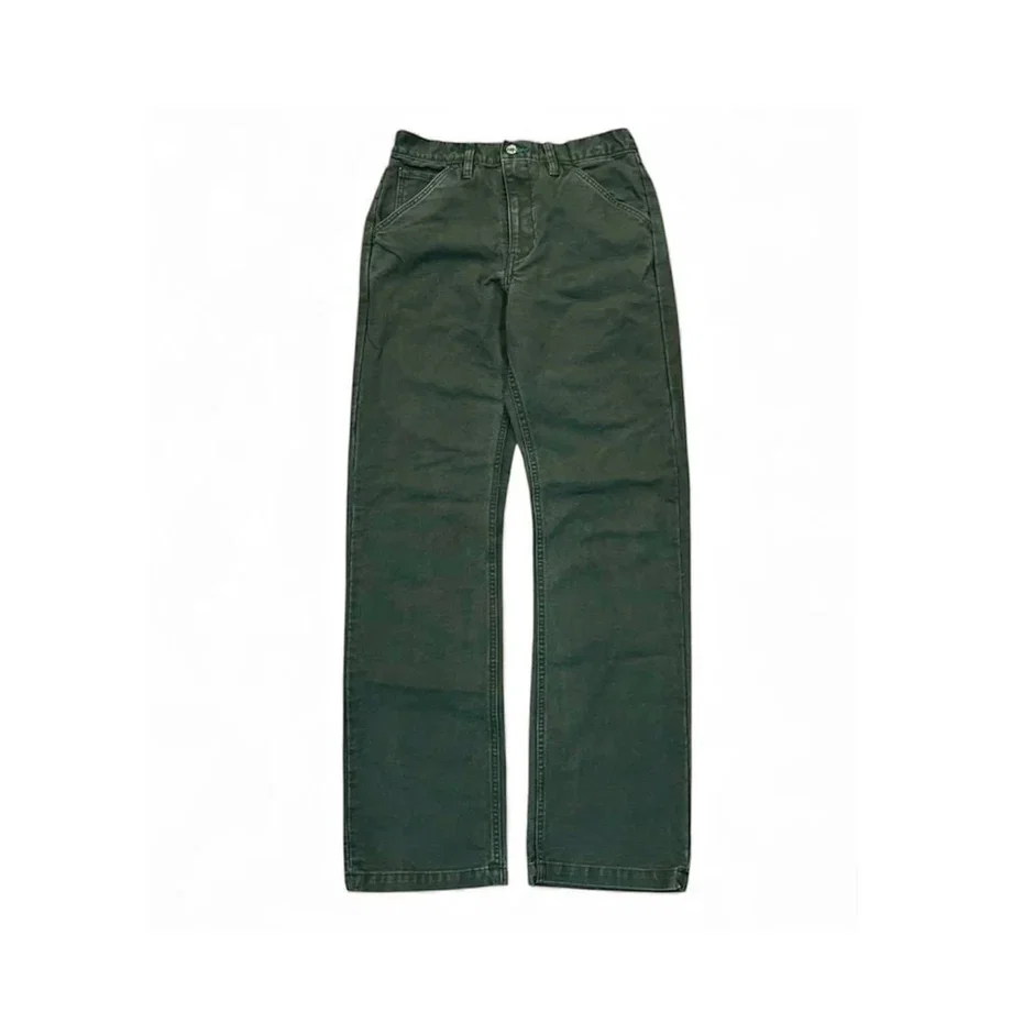 ** Restock ** Vintage Wash Olive Duck  Mt Vernon 13 oz  Work Uniform Chino Wider Fit