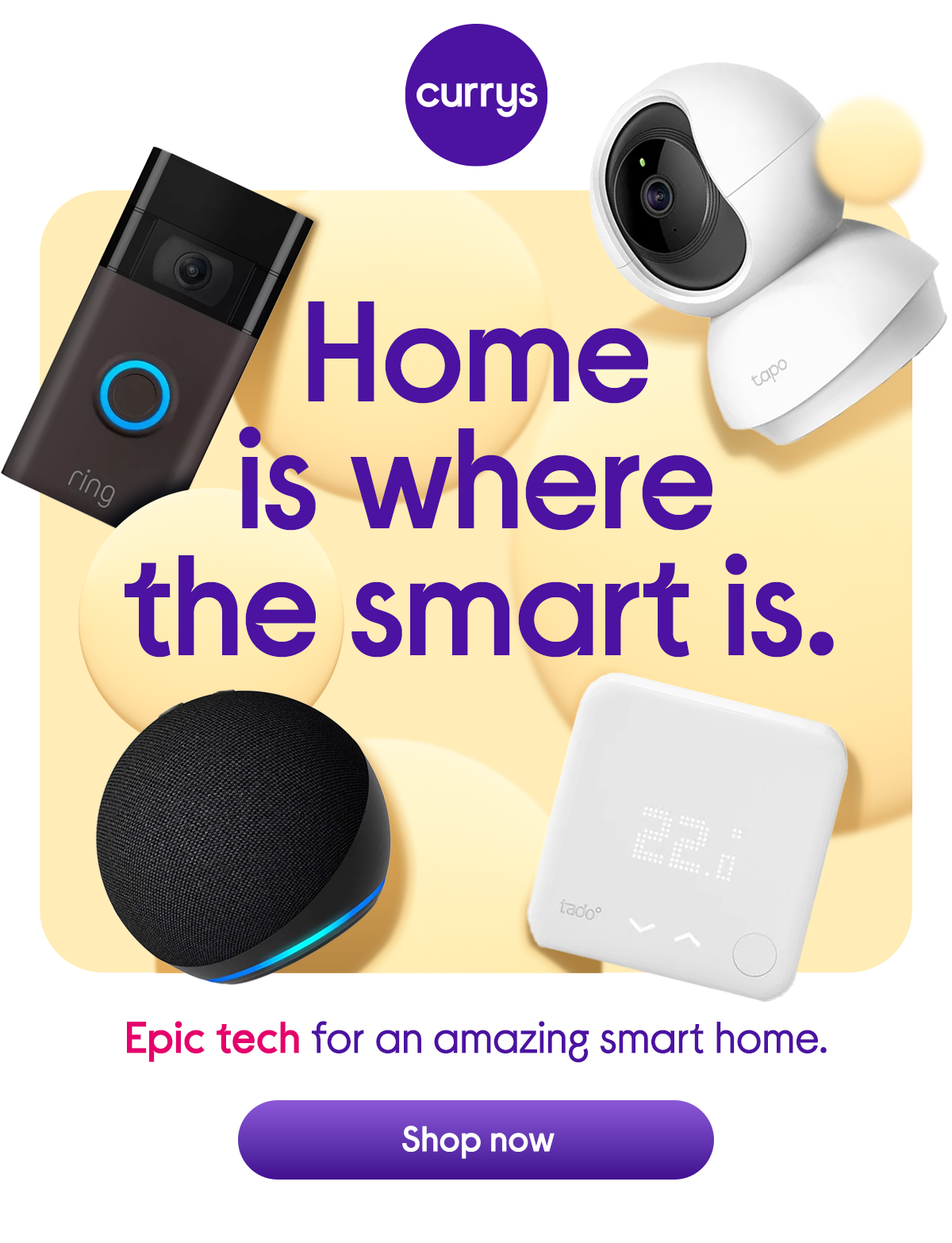 Home is where the smart is. Epic tech for an amazing smart home.
