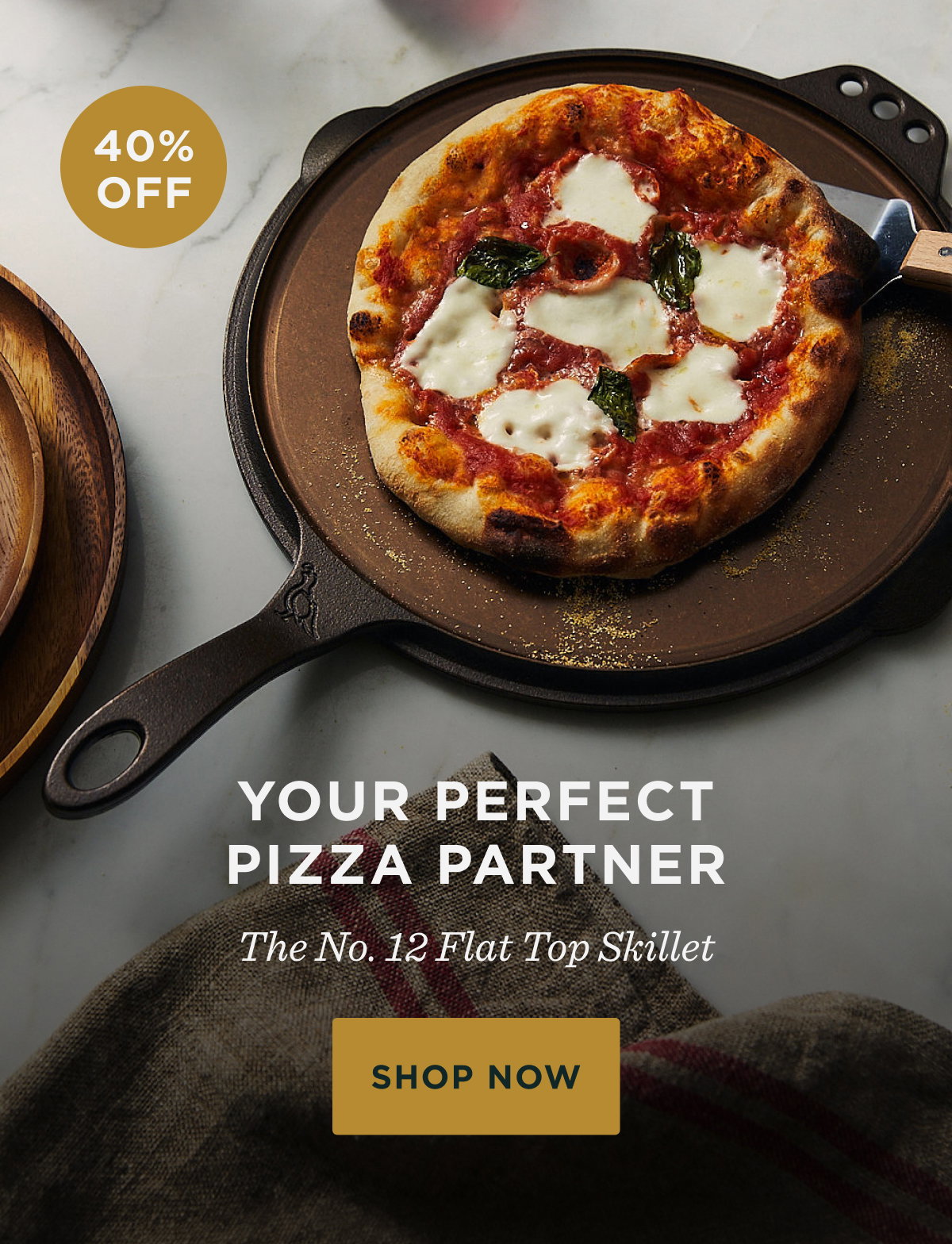 40% Off the No. 12 Flat Top Skillet