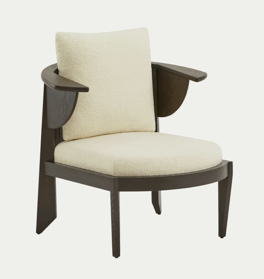 Frank Lloyd Wright Rockford Chair by Steelcase, Poltrona Tria Lounge Chair by Carlo De Carli for GUBI, Fried Egg Right Lounge Chair by Hans Olsen for Warm Nordic, Harvey Lounge Chair by Four Hands