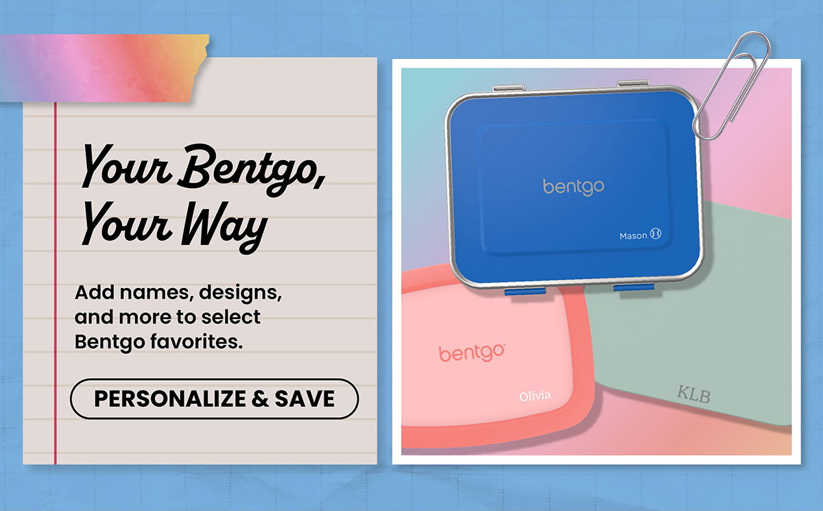 Your Bentgo, Your Way - Add Names, Designs, And More To Select Bentgo Favorites - Personalize & Save