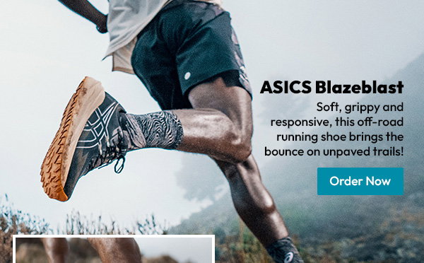 ASICS Blazeblast | Soft, grippy and responsive, this off-road running shoe brings the bounce on unpaved trails! | Order Now