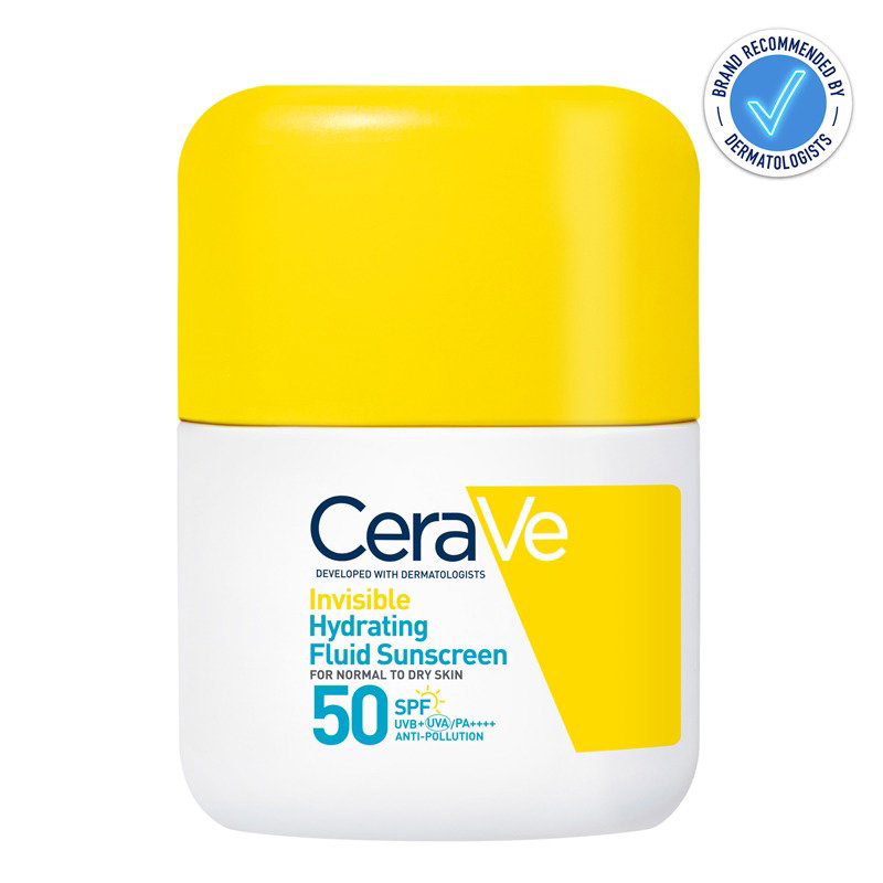Image of CeraVe </BR>Invisible Hydrating Fluid Sunscreen SPF 50 50ml