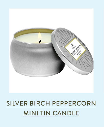 Silver Birch Peppercorn Mini Tin Candle 