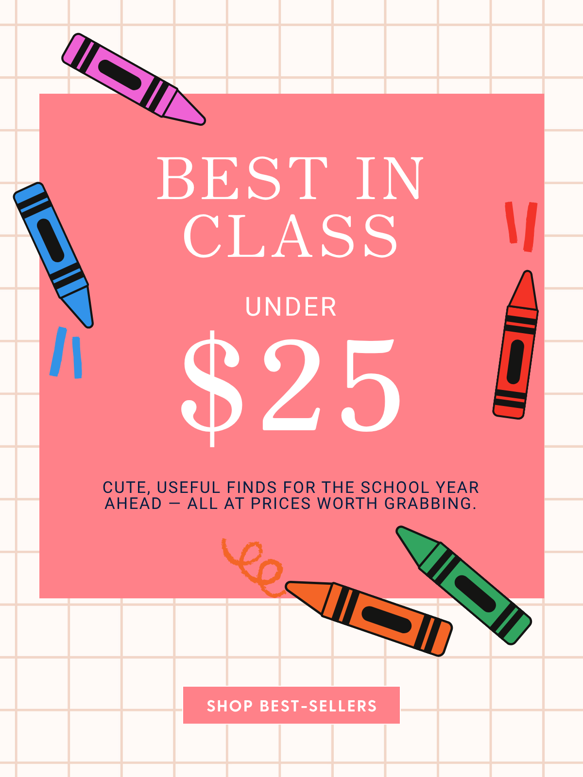 Shop Back to School Bestsellers under $25