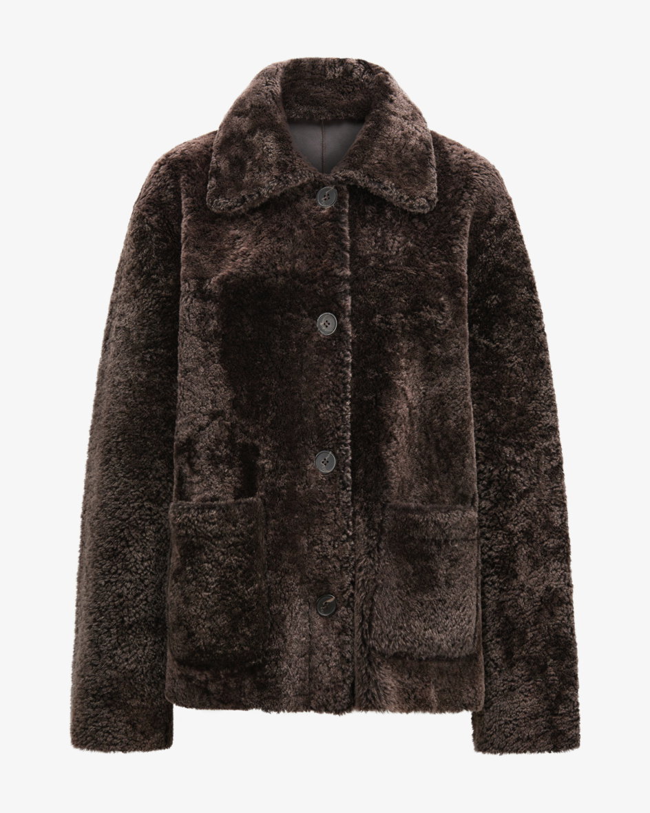 Wende-Lammfelljacke Napoli