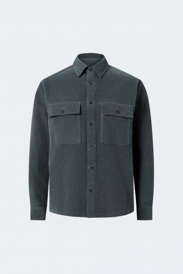 Ravine Corduory Overshirt Petrol Blue