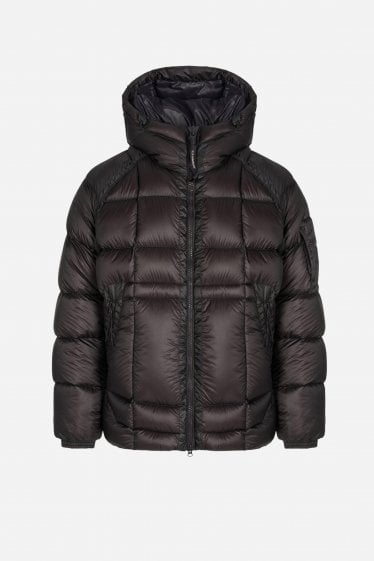 DD Shell Hooded Down Jacket Black