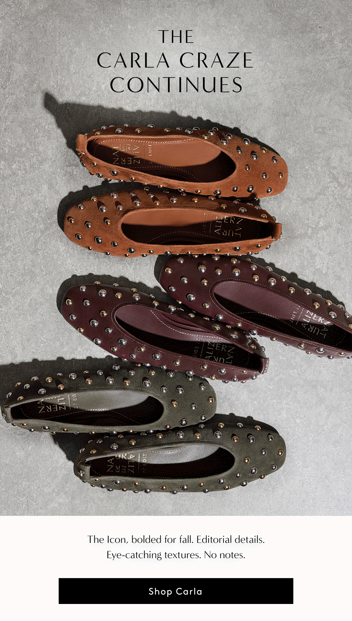 The Carla Craze Continues / The Icon, Bolded For Fall. Editorial Details. Eye-catching Textures. No Notes. | Shop Carla