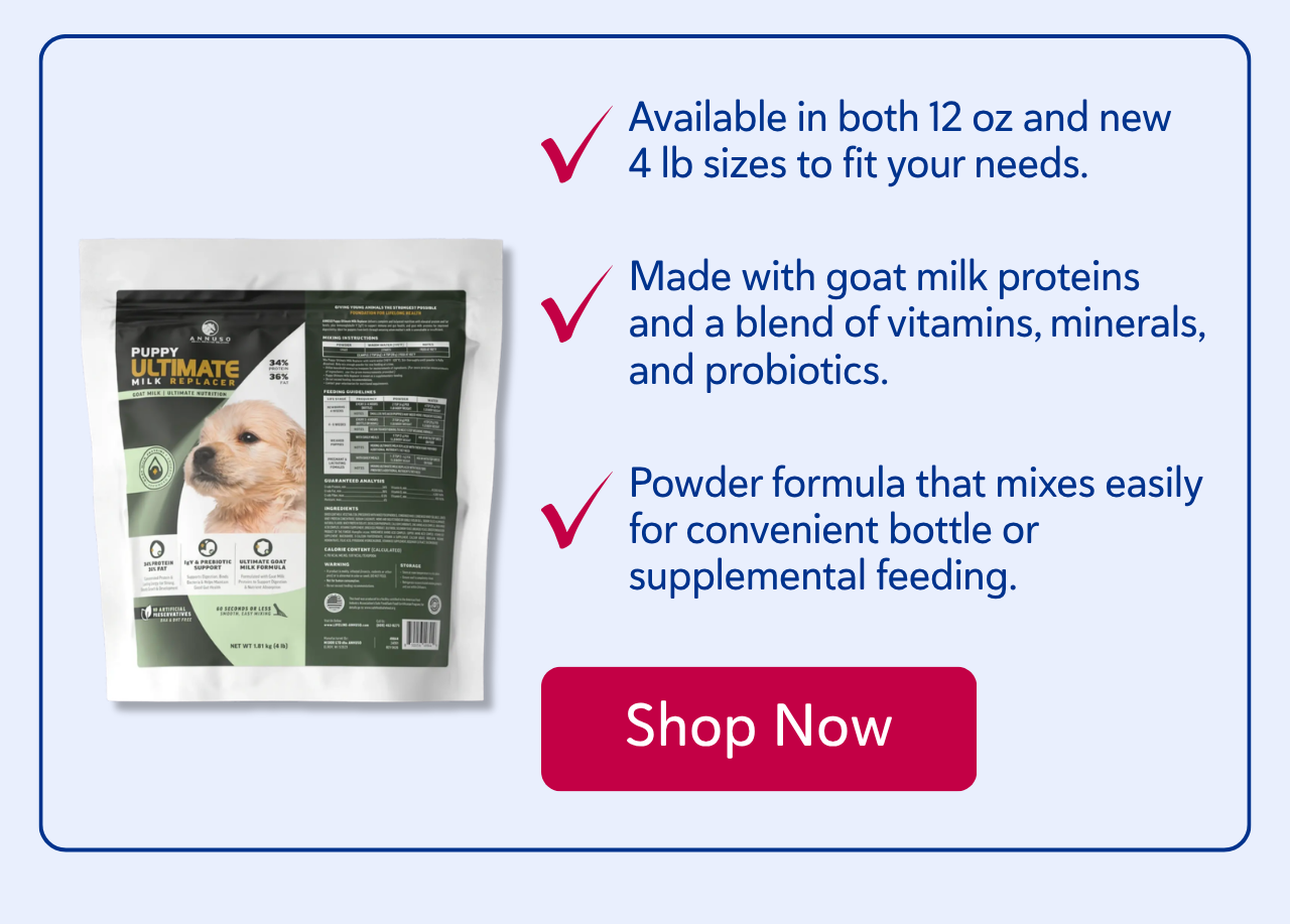 Annuso Ultimate Puppy Milk Replacer