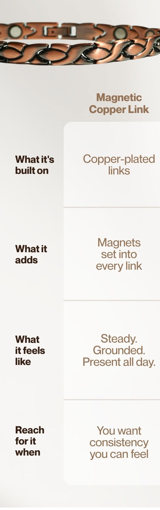 Magnetic Copper Link