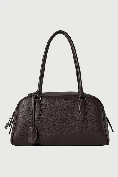 The Row Small EW India Bag Deep Brown