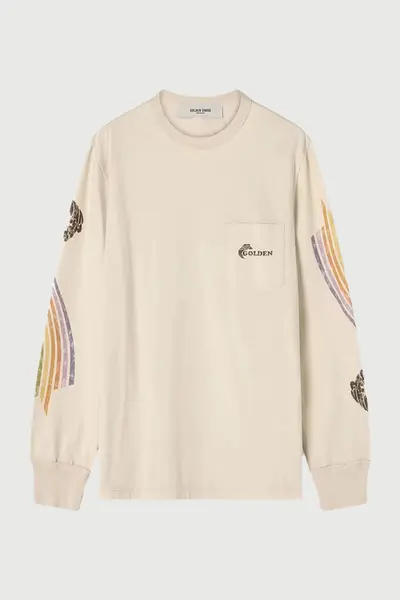 Golden Goose Unisex T-Shirt White Multi