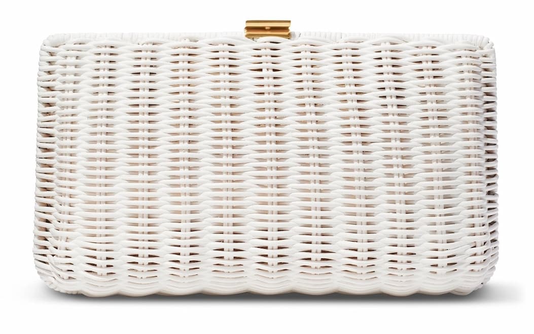 ADELINA WICKER CLUTCH