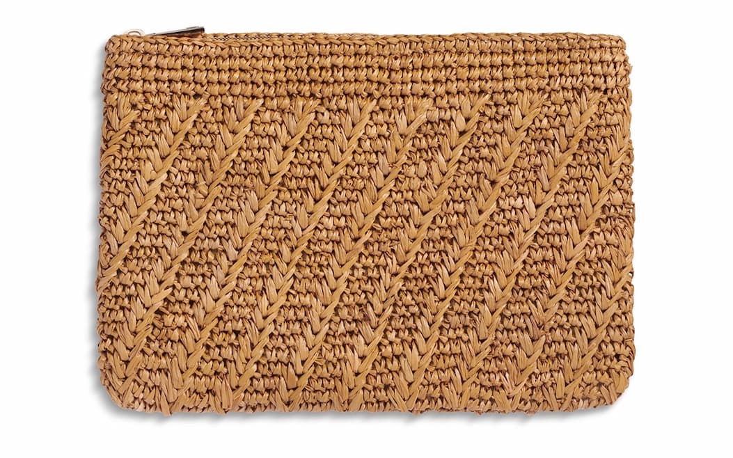ALLEGRA RAFFIA POUCH