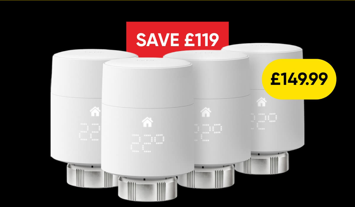 tado° Smart TRV Thermostatic Radiator Valve Multipack