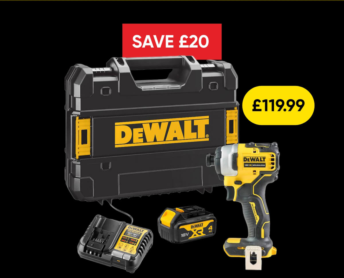 DeWalt DCF809M1T-GB 18V XR Brushless Compact Impact Driver 1 x 4.0Ah