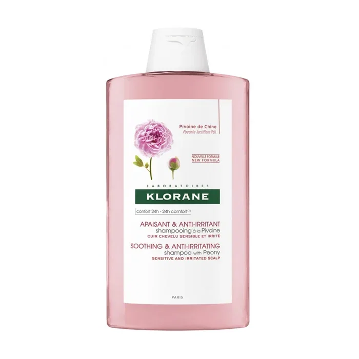 Image of Klorane  BIO Pioenroos Kalmerende Shampoo, Anti-irritaties & beschermend, Gevoelige hoofdhuid  400ml