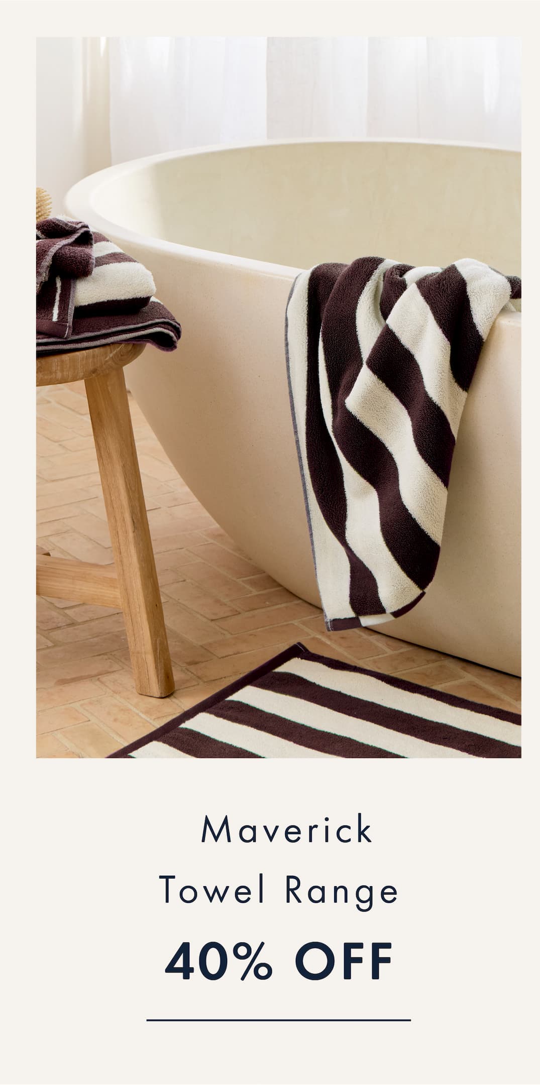 40% Off Maverick Towel range